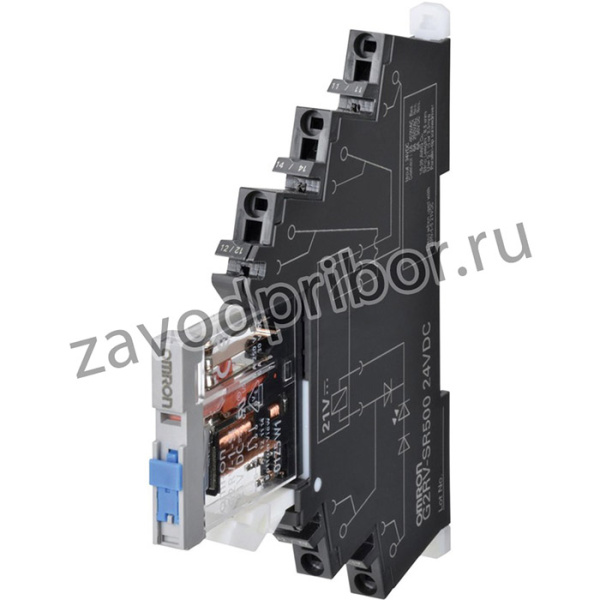G2RVSR50124DC, Реле интерфейсное, SPDT, Uобмотки 24ВDC, 6А, 6A/250ВAC, 6A/30ВDC