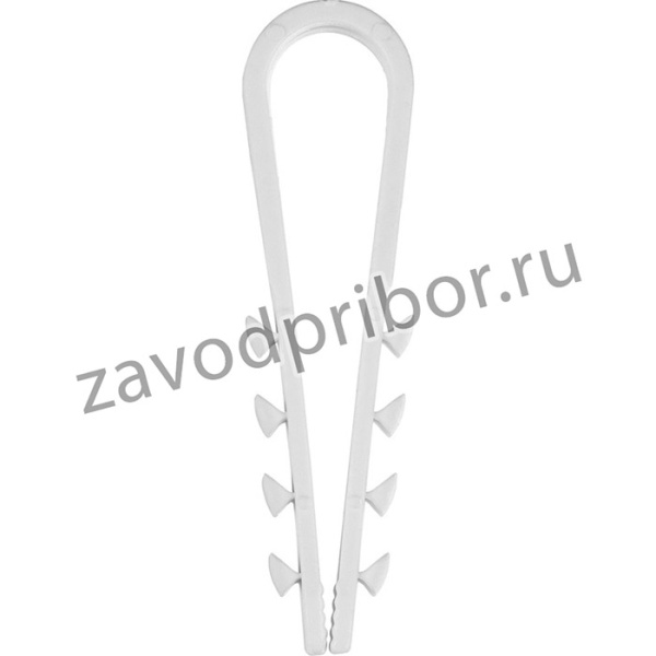 Дюбель-хомут для круглого кабеля ДХ-К, 11 - 18 мм, 100 шт, нейлоновый, ЗУБР