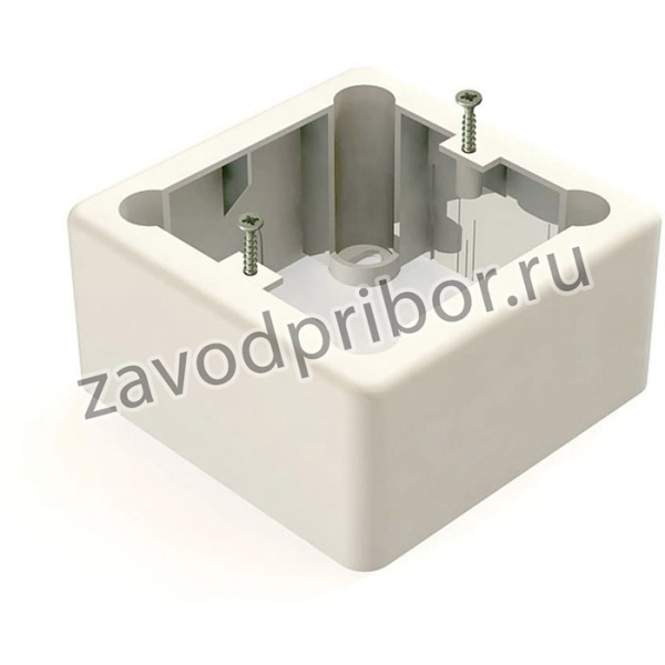 Коробка установочная 1-местная 85х85х42 БЕЛАЯ GE40232-01