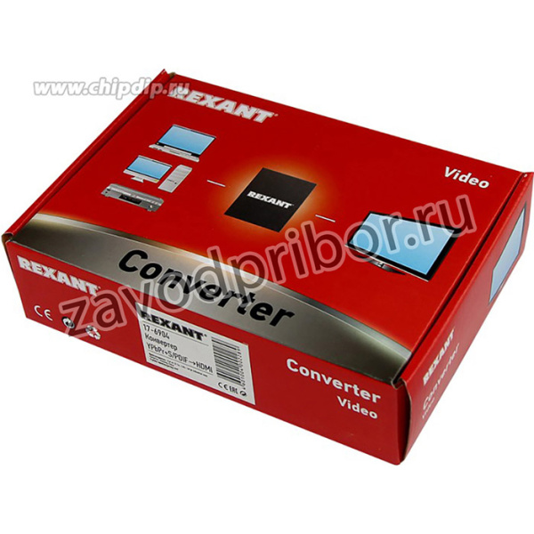 17-6904, Конвертер YPbPr + SPDIF / Toslink на HDMI, металл