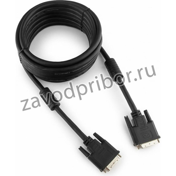 Кабель DVI-D dual link, 25M/25M, 4.5м черный, экран, ферритовые кольца CC-DVI2-BK-15