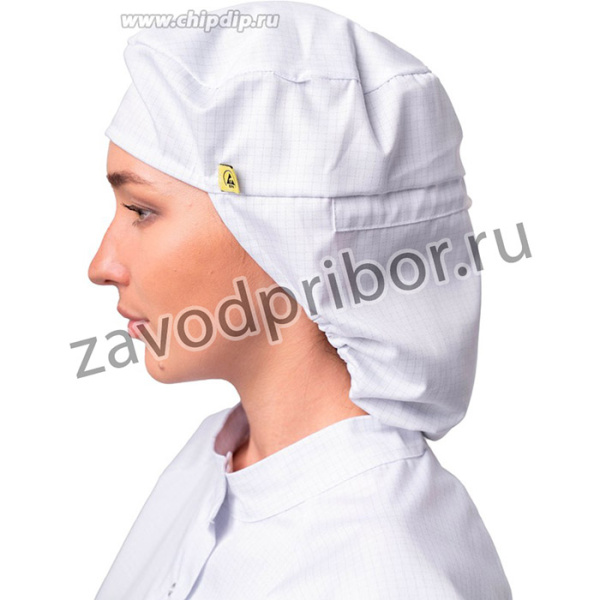 Шапочка, цвет белый (тип ткани: А), антистатическая