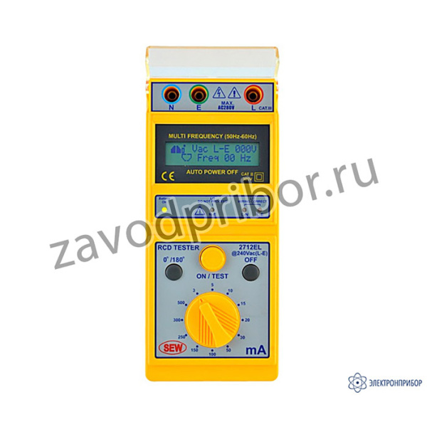 2712 EL — цифровой измеритель параметров устройств защитного отключения