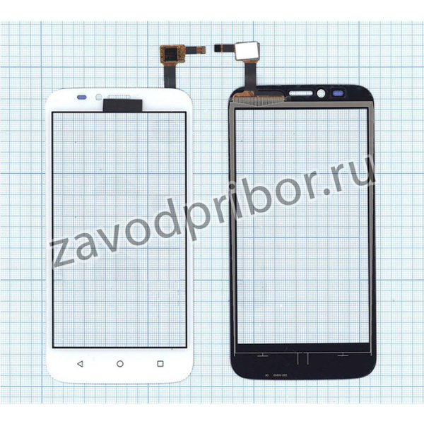 Сенсорное стекло (тачскрин) для Huawei Ascend Y625 белое