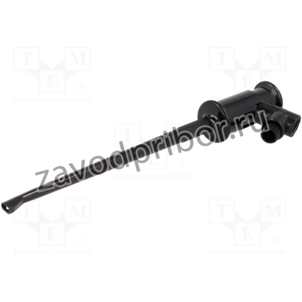 ICC16C-B, Щуп-зажим, типа крючок, 3А, 60ВDC, черный, Изоляция: ABS, 4мм