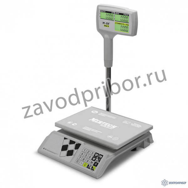 M-ER 326 ACPX Slim'X LCD Белые — торговые настольные весы