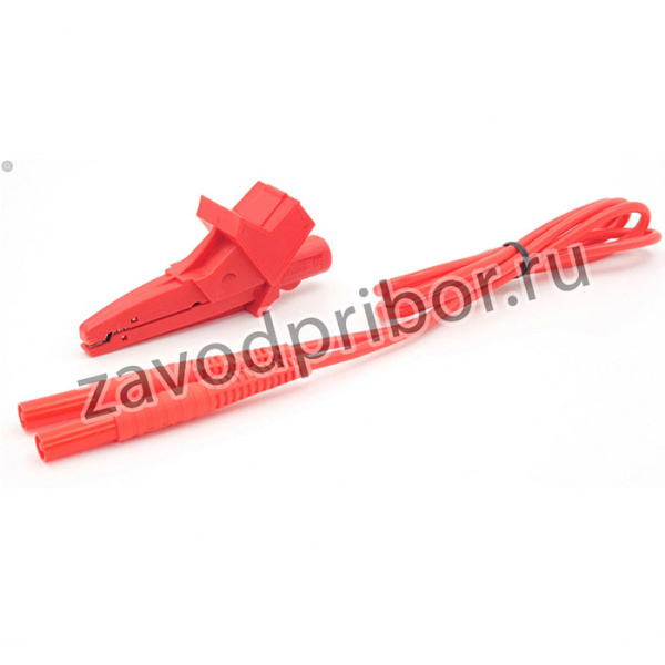 WAPRKRRERU — комплект провод измерительный 1,2 м и зажим "Крокодил" красный