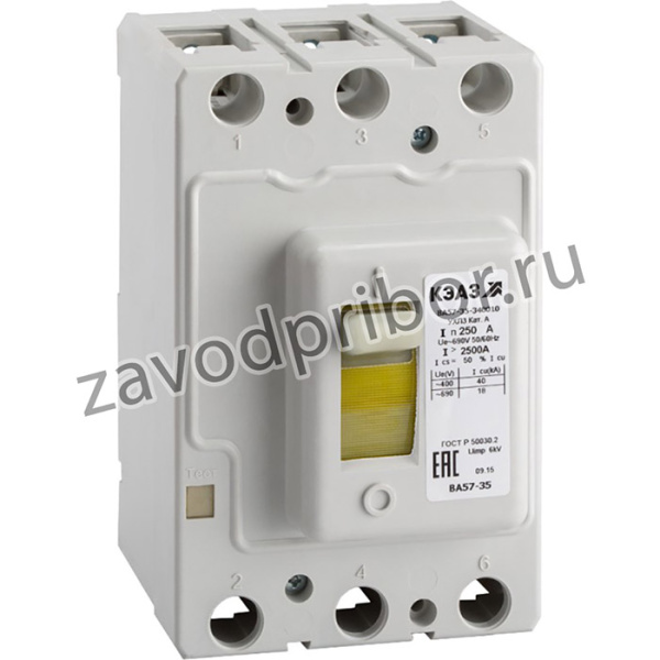Выключатель автоматический 160А 1600Im ВА57-35-340010 УХЛ3 690В AC КЭАЗ 108586