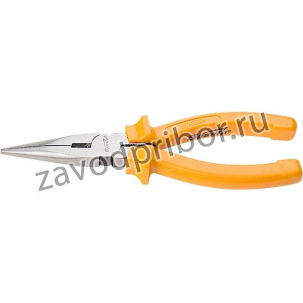 Длинногубцы Classic, 200 мм, прямые шлифованные, пластмассовые рукоятки// Sparta