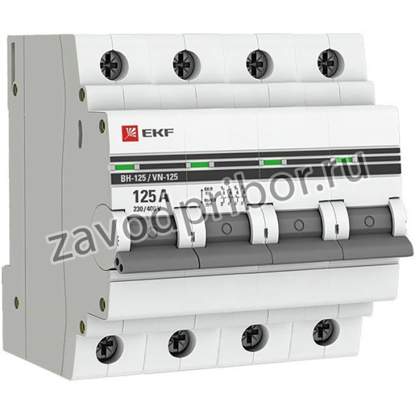 Выключатель нагрузки 4п 125А ВН-125 PROxima EKF SL125-4-125-pro