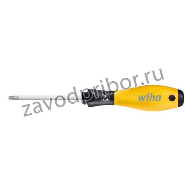 WIHA 27146, Отвертка SoftFinish ESD, TORX T15x80 мм, серия 362 ESD