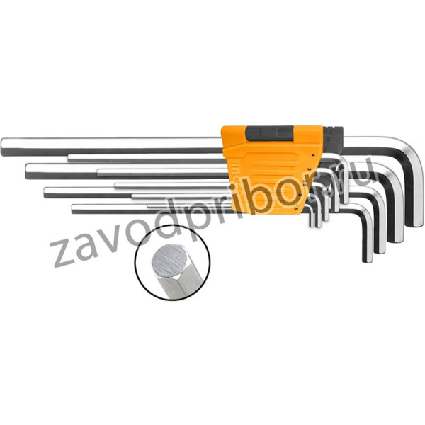 Набор шестигранников HEX 1.5-10мм Extra Long INDUSTRIAL HHK11092