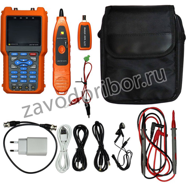 Тестер Lanmaster LAN-TST-CCTV (упак:1шт) оранжевый