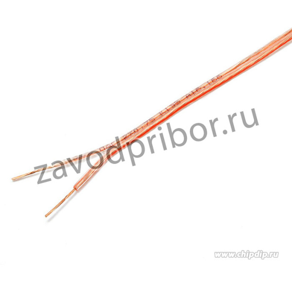 АСРС- 2х0.75 [бухта-6 М.], Кабель акустический 2х0.75мм2, прозрачный, медь [бухта-6 М.]