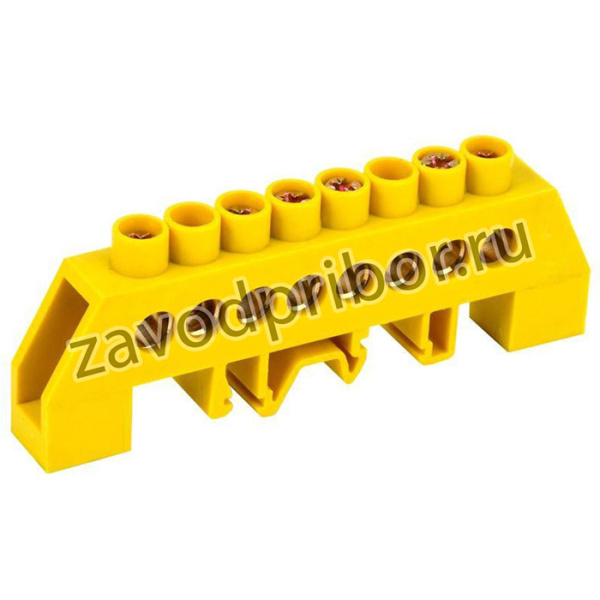 Iek YNN10-812-8DP-K05 Шина PE "земля" в комб DIN-изол "Стойка" ШНИ-8х12-8-КС-Ж ИЭК