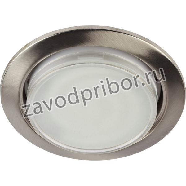 Встраиваемый светильник под лампу GX53 ЭРА KL35 SN (б/к) 220V 15W сатин никель Б0041929