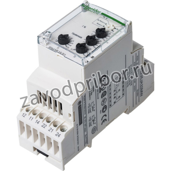 RM35JA32MW, Модуль: реле контроля тока, ток AC, 24-240ВAC, 24-240ВDC, DIN