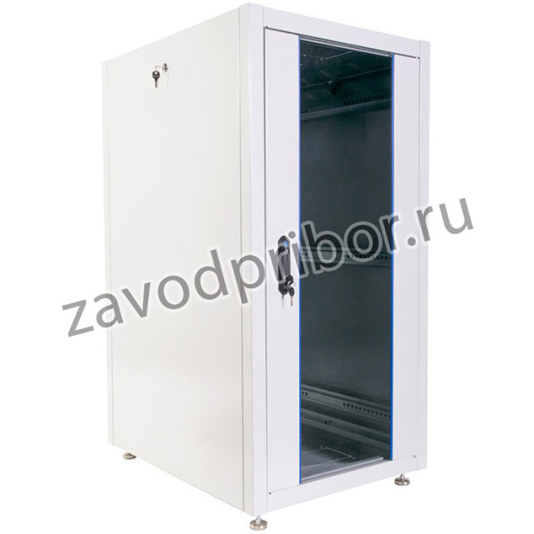 Шкаф коммутационный ЦМО (ШТК-Э-24.6.8-13АА) напольный 24U 600x800мм пер.дв.стекл металл 2 бок.пан. 540кг серый 59кг 180град. 1187мм IP20