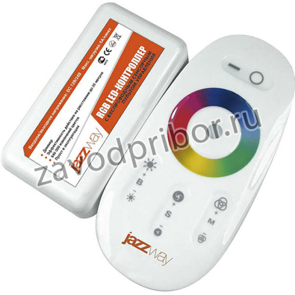 Контроллер RGB PRC-4000HF WH 12/24В 216/432Вт бел. JazzWay 1007957