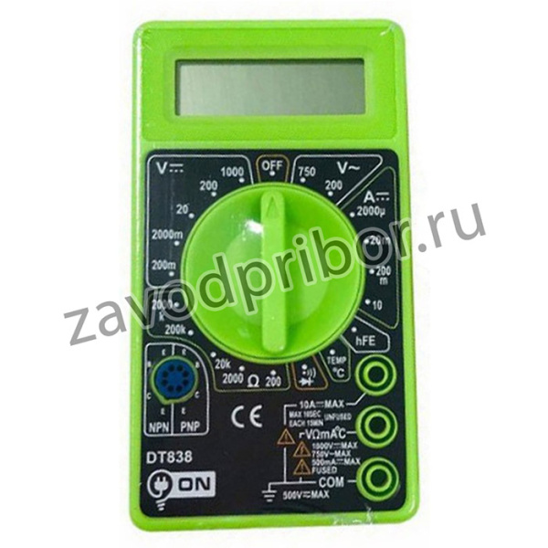 Мультиметр цифровой DT-838. 05-10-838