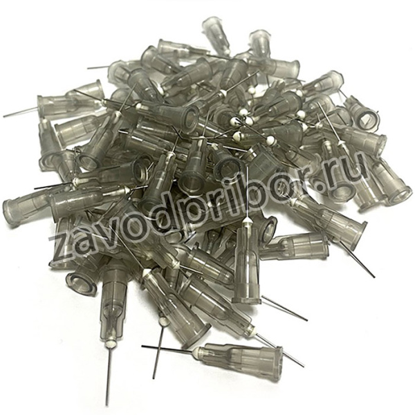 Иглы дозирующие д.0,21 мм 100 шт ( светло-серый )