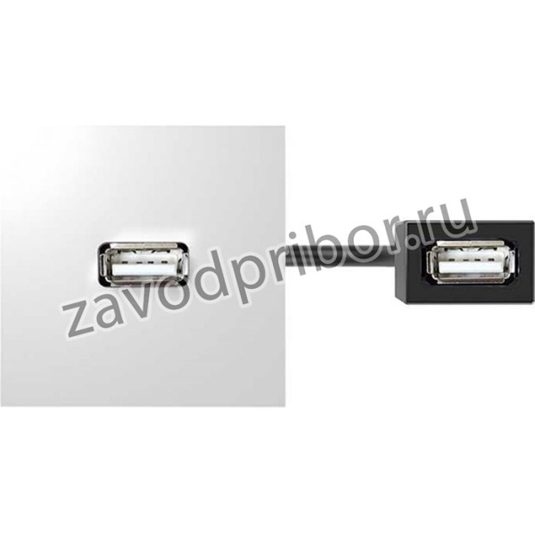 Модуль с адаптером, проходной USB мама/мама, белый, 400 40001191-030