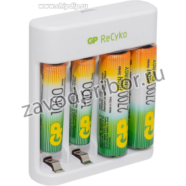 GPE411270/100-2CRB4, Устройство зарядное + 2AA(2700мА*ч) + 2AAA(1000мА*ч)