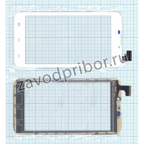 Сенсорное стекло (тачскрин) для Explay Tab mini белый