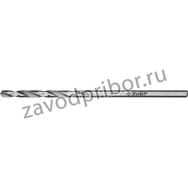 29621-2.4, ЗУБР ПРОФ-В 2.4х57мм, Сверло по металлу, сталь Р6М5, класс В
