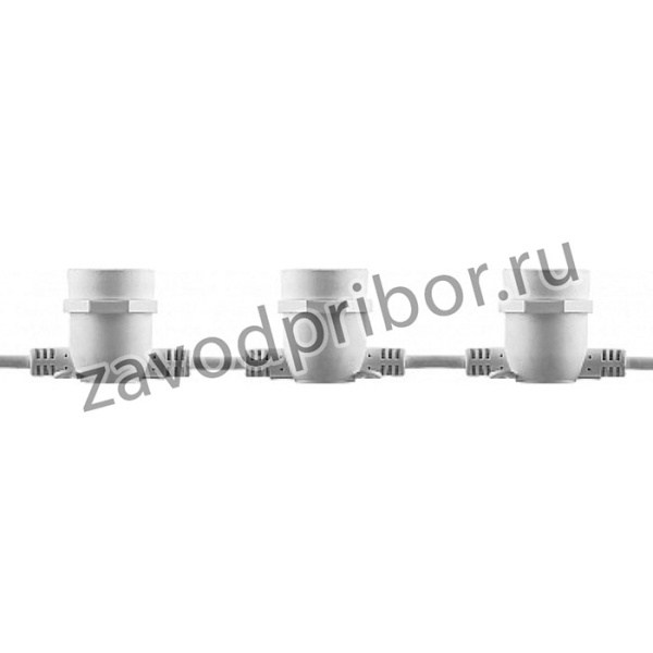 Гирлянда 230V 10 E27 белый, шаг 50cm, IP 65, 5м +3м шнур, CL50-8 29884
