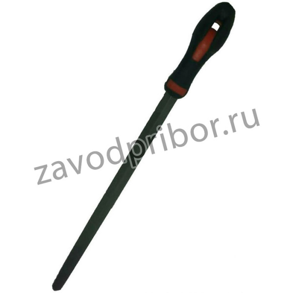 Квадратный напильник с ручкой PVC (250 мм, насечка №1 грубая) 3731250