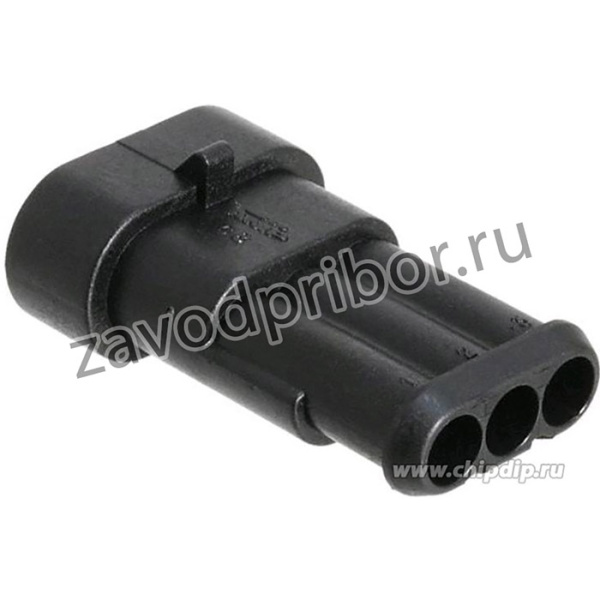115000310170 (282105-1), Корпус разъема "вилка" 3pin AMP Superseal 1.5