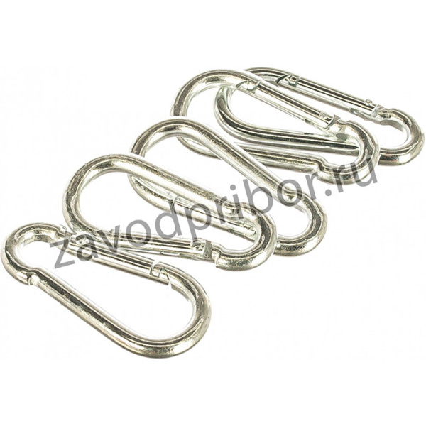 Карабин пружинный 5х50 DIN 5299 C, 5 шт DIN5299C-5х50-5