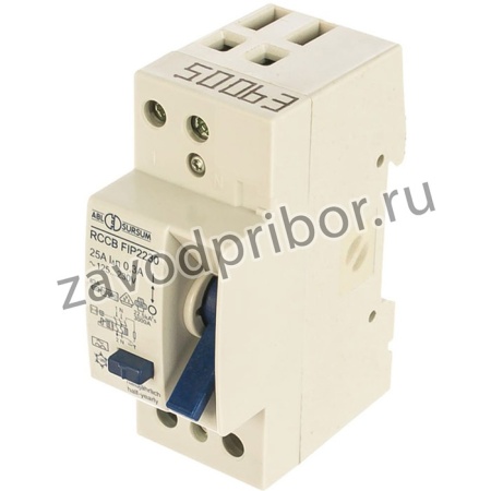 Устройство защитного отключения УЗО 2P 25 A 300 мA, тип А FIP22.30 RP2230