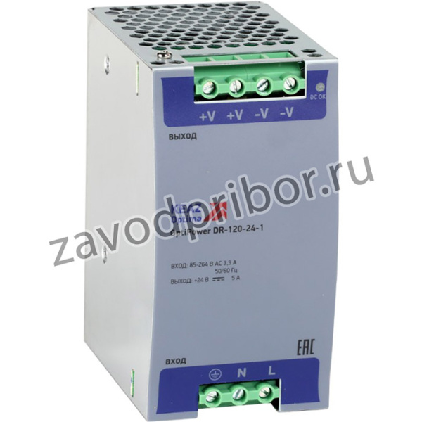 284548, Блок питания OptiPower DR-120-24-1