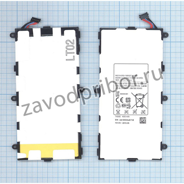 Аккумулятор T4000E для планшета Samsung Galaxy Tab 3 7.0 3.7V 14.8Wh (4000mAh)