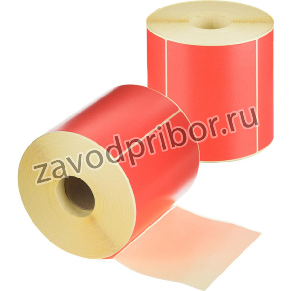 Термоэтикетки ТОП 130x100, 1000 шт/рул, вт. 40, красная 6 рул/уп