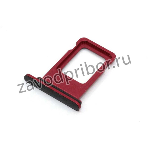 Держатель (лоток) SIM карты для Apple IPhone XR красный