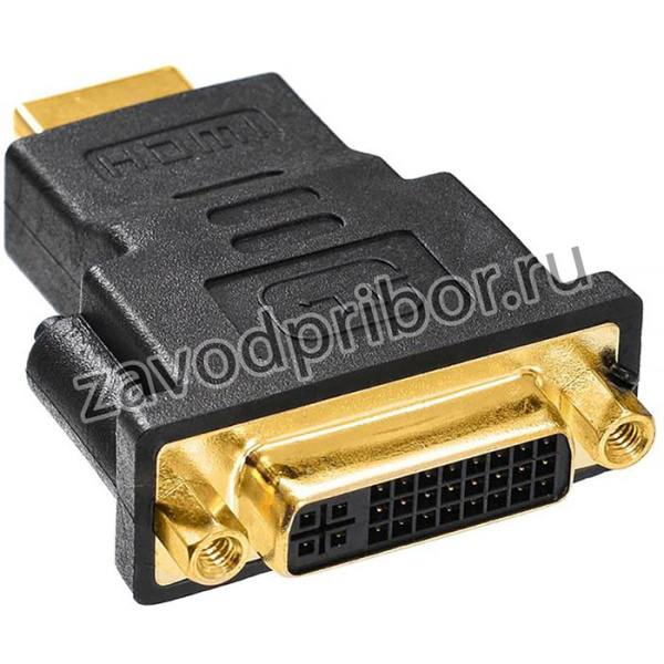 Переходник Buro HDMI-19M-DVI-I(F)-ADPT DVI-I(f) HDMI (m) черный