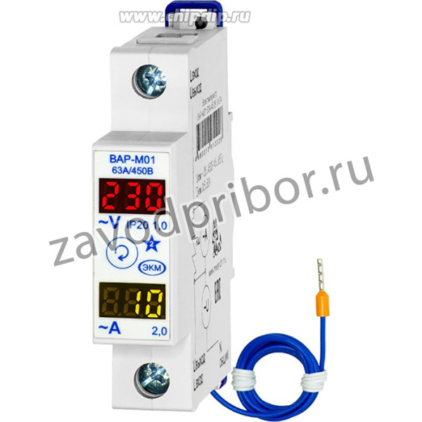 Вольтметр/Амперметр ВАР-М01 63А/450В УХЛ4