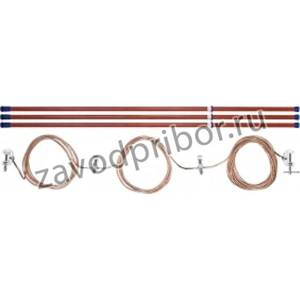 Переносное заземление для ВЛ до 100 кВ ЗПЛ-110-3 Д 95 кв мм 3 штанги 404827