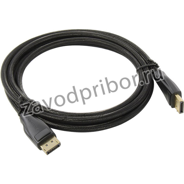 Кабель Vention DisplayPort(m)/ DisplayPort(m) - 2 м (HCCBH), Кабель Vention DisplayPort v1.4 20M/20M - 2м