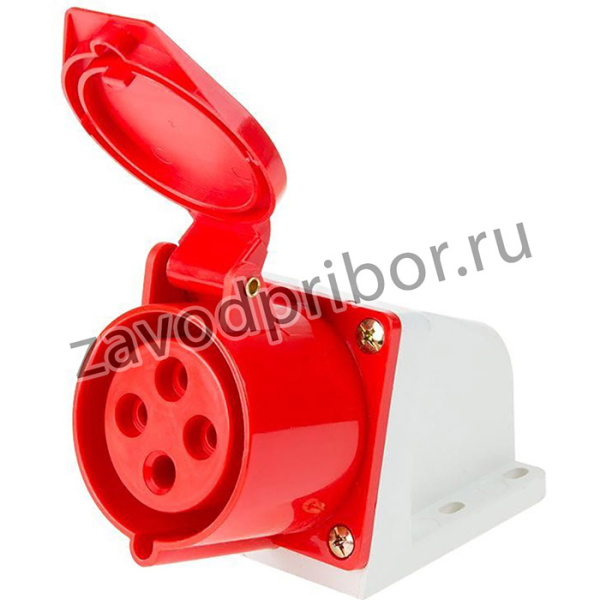 Розетка 124 стационарная 3Р+РЕ 32А 380В IP44 Rexant 11-8913