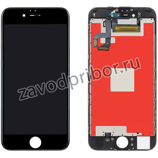 Дисплей (экран) в сборе с тачскрином для iPhone 6S с рамкой черный (In-Cell)