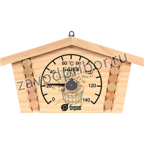 Термометр для бани и сауны Избушка 23х12.5х2.5 см 18014