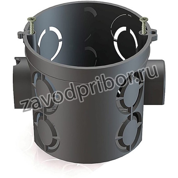 Установочная коробка D68х62 для кирпичных стен ЧЕРНАЯ GE40011-05