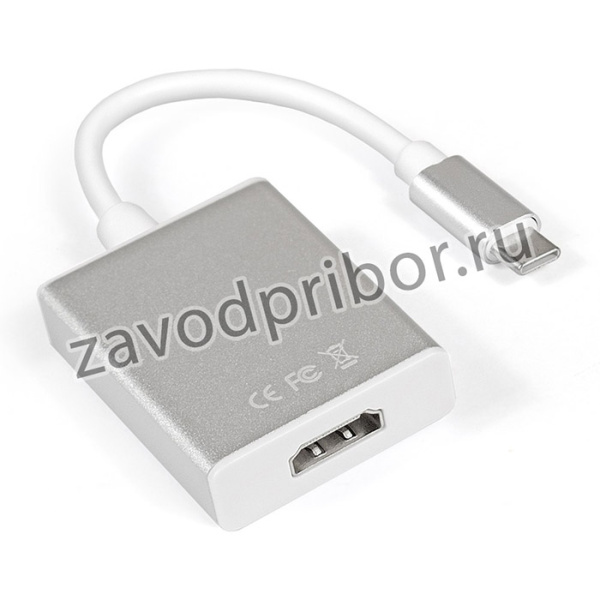 Кабель-адаптер Type C-HDMI ExeGate EX-CM-HDMIF-0.15 (USB Type C/19F, 0,15м)
