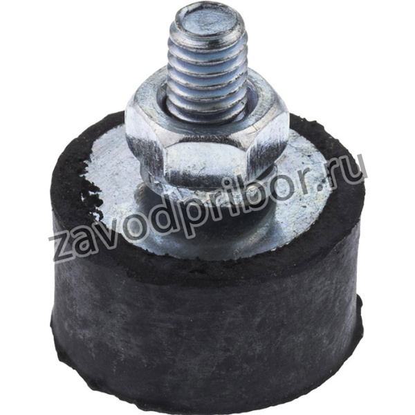 1508VE10-45, Cylindrical M4 Anti Vibration Mount, Male Buffer Foot with 18.9kg Compression Load