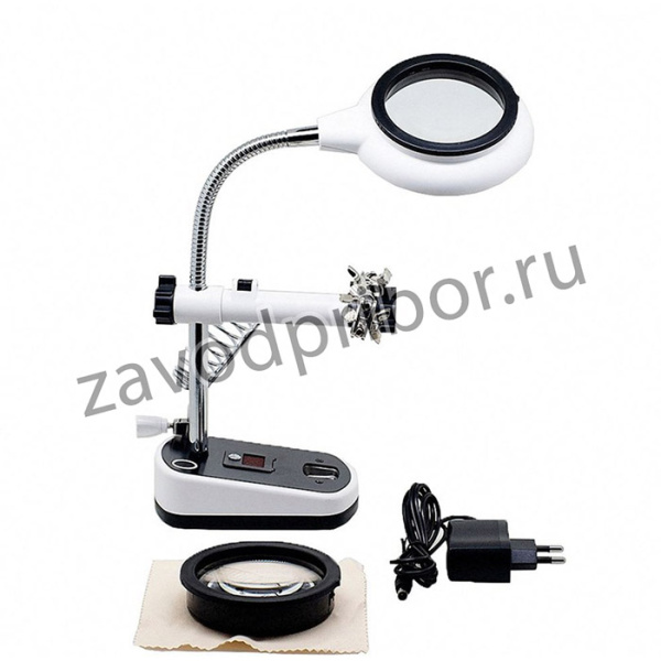 Держатель MG16075-8L с лупой 2,5Х/5Х 5LED