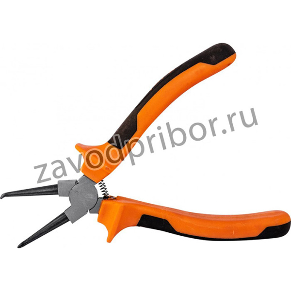 440307 Щипцы прямые для стопорных колец с двухкомпонентными рукоятками, разжим, 180 мм, 5-40 мм